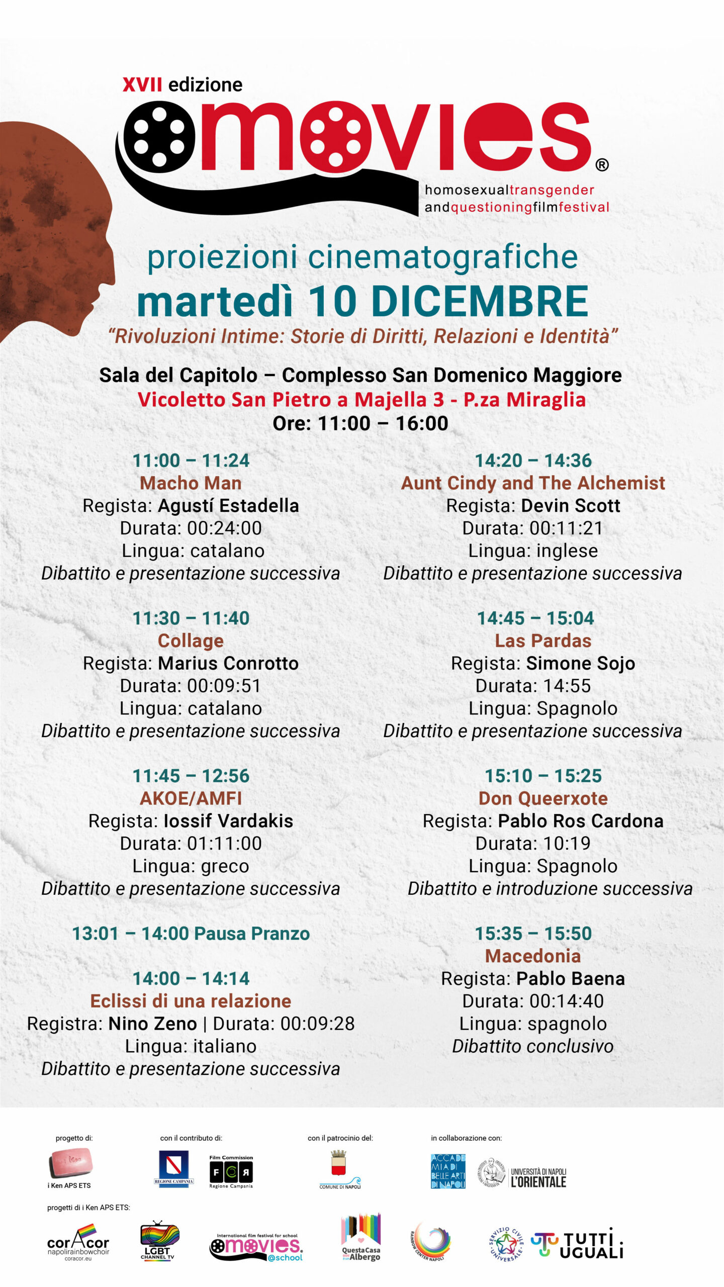 Programma 10 Dicembre – NOTA CAMBIO INDIRIZZO INGRESSO Sala Capitolo